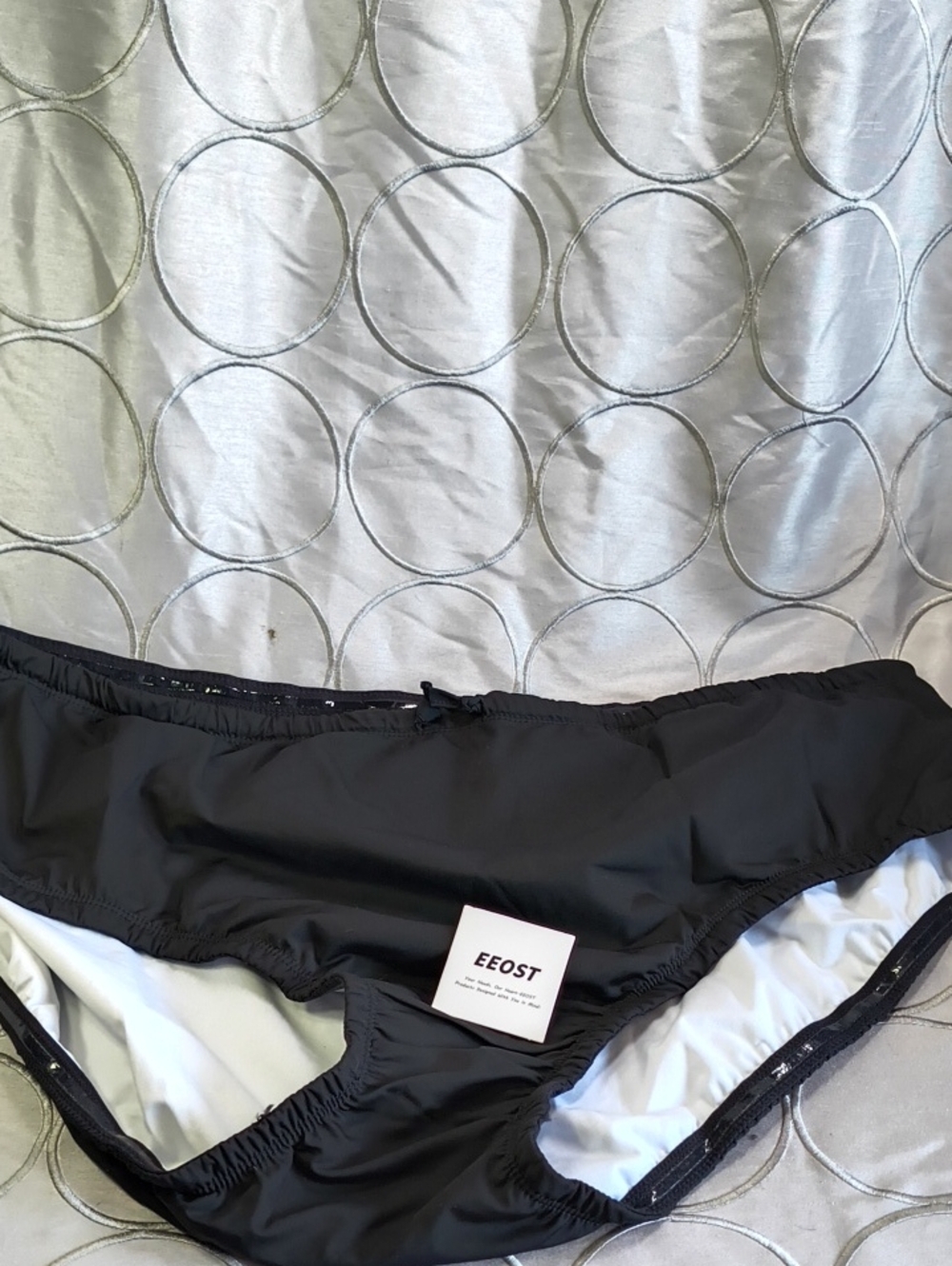 Swim In Confidence - EEOST Black Adult Swim Diaper Cover Bikini Bottoms S-3XL